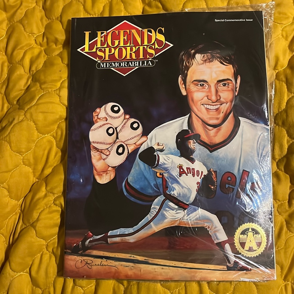 Legends Sports Memorabilia Nolan Ryan Angels Magazine